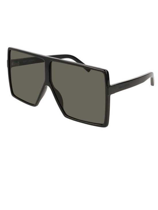 Saint Laurent Accessories - Saint Laurent Betty SL 183 Oversized Acetate Shield Sunglasses Black